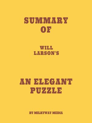 cover image of Summary of Will Larson's an Elegant Puzzle